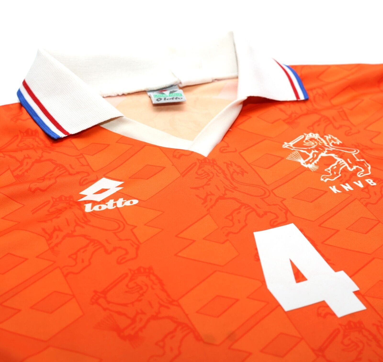 1994 KOEMAN #4 Holland Vintage Lotto Home Football Shirt (L) Barcelona