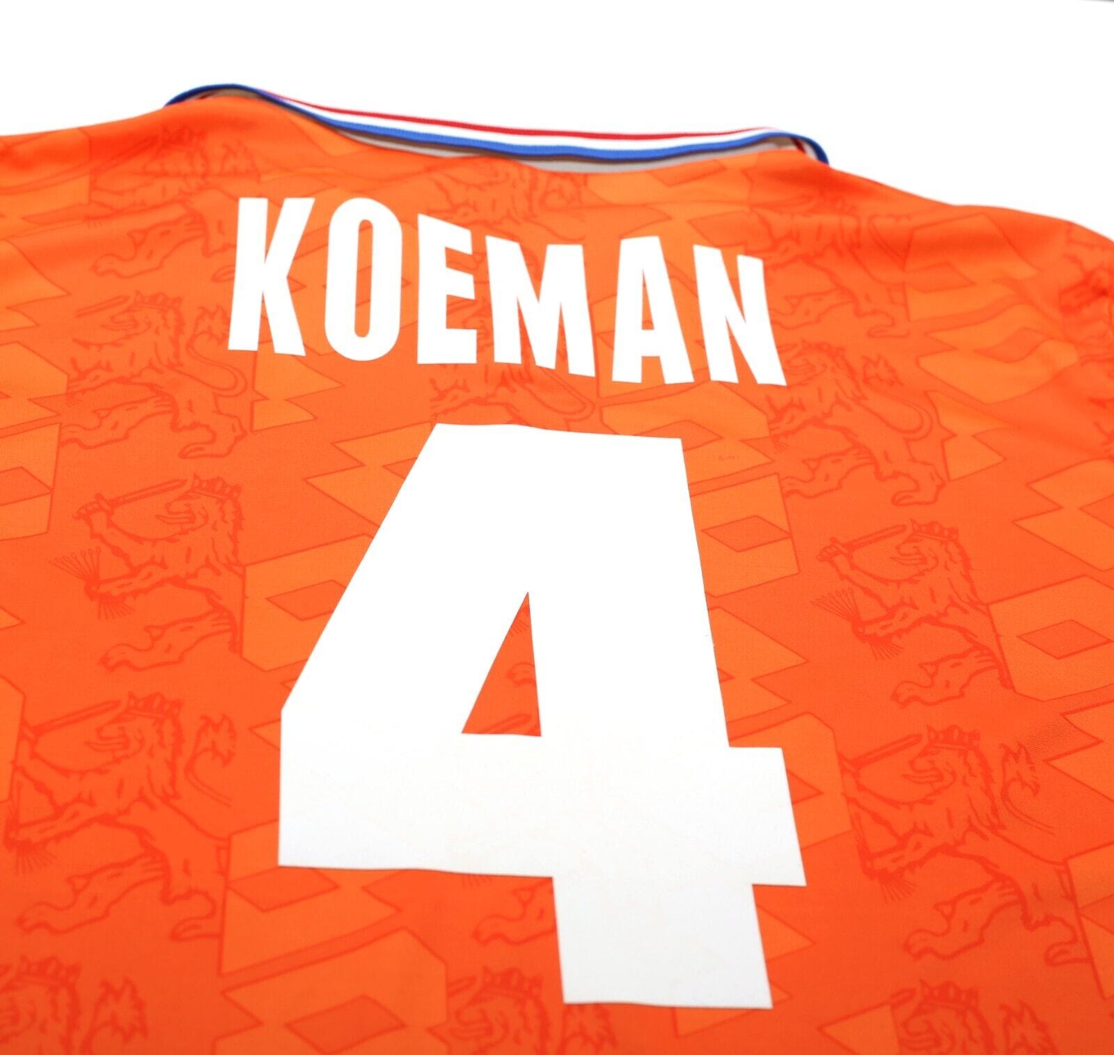 1994 KOEMAN #4 Holland Vintage Lotto Home Football Shirt (L) Barcelona
