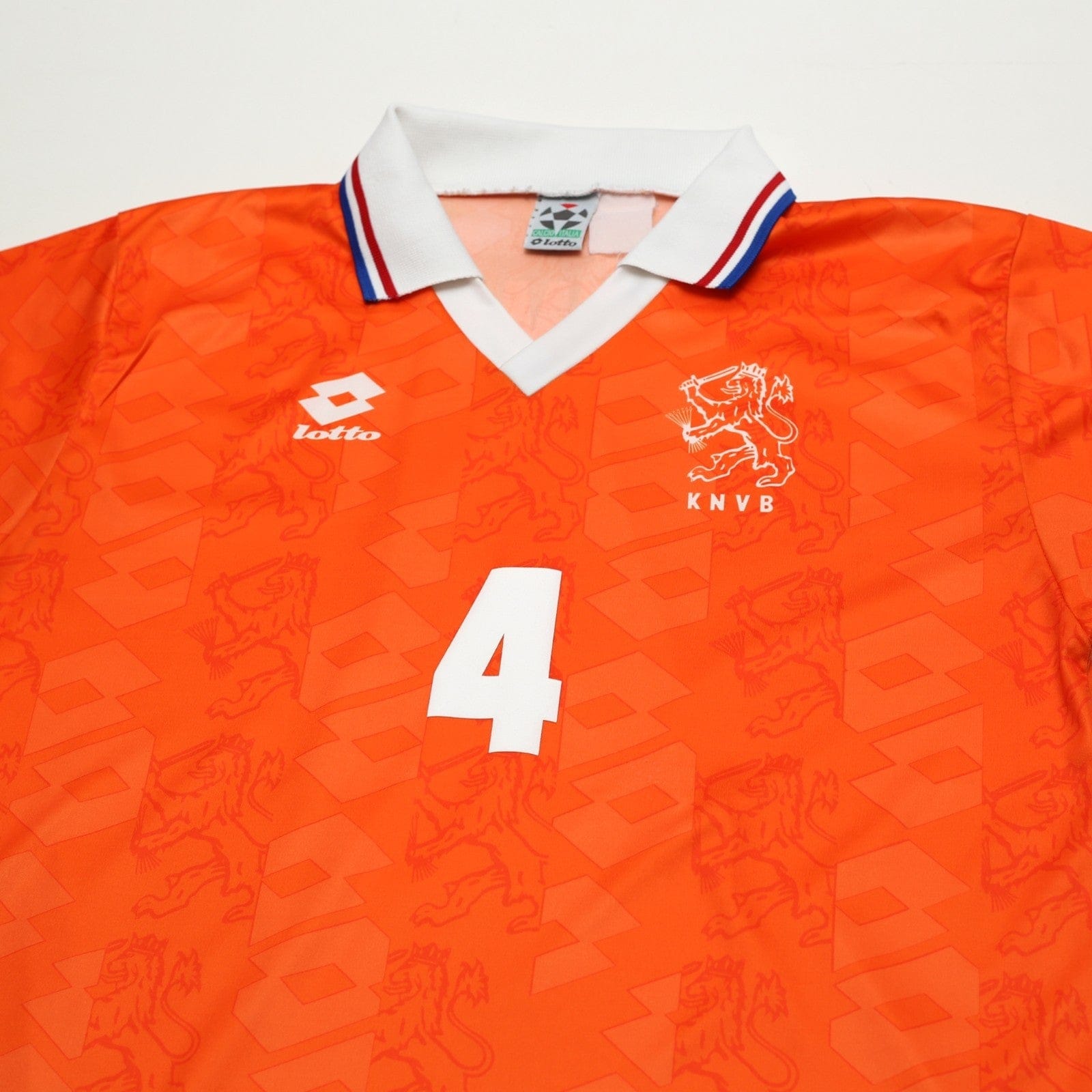 1994 Koeman #4 Holland Vintage Lotto Home Football Shirt (M) Netherlands