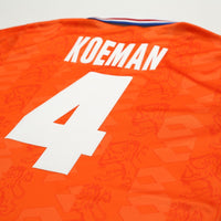 1994 Koeman #4 Holland Vintage Lotto Home Football Shirt (M) Netherlands