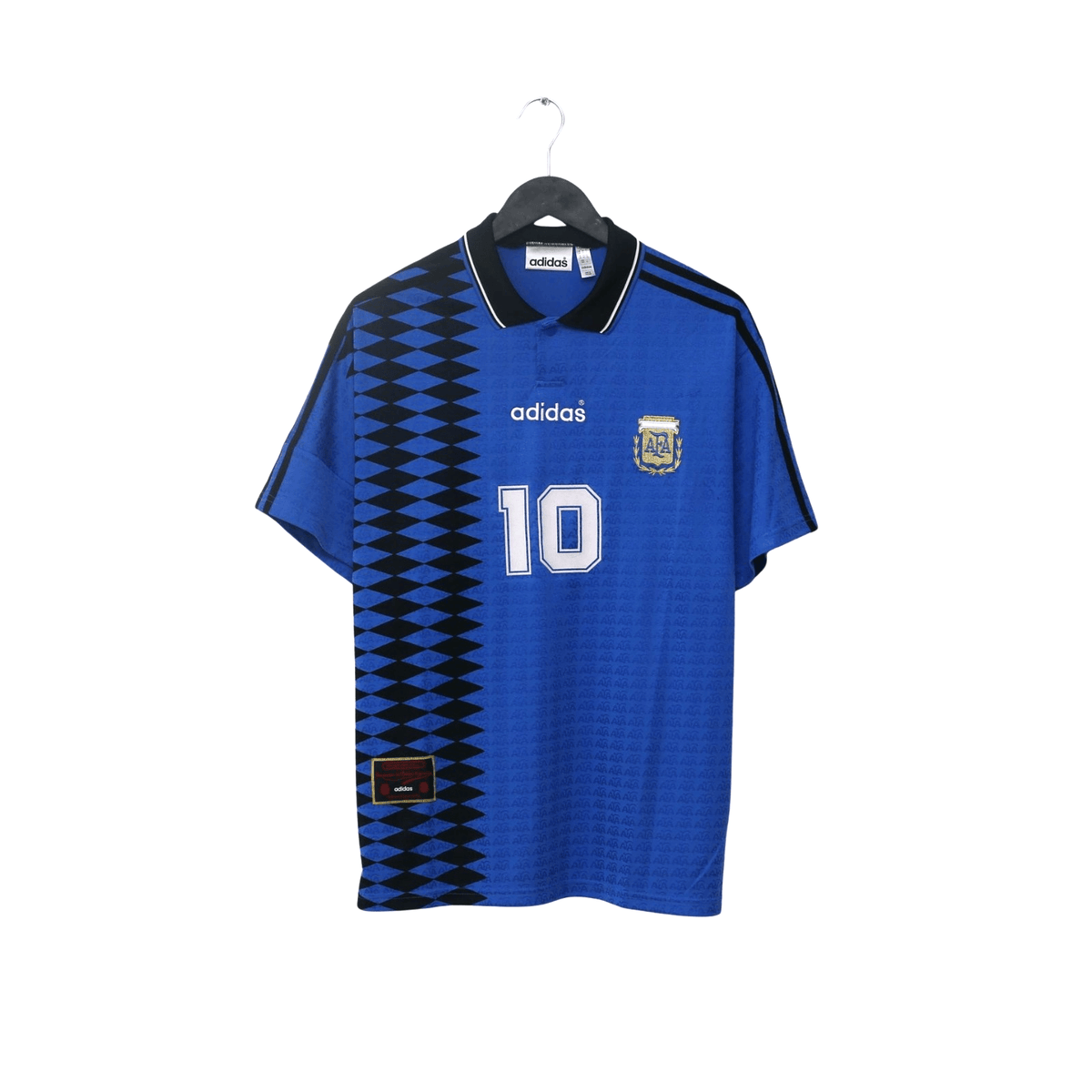 1994 Maradona #10 Argentina Retro adidas Originals Away Football Shirt (M)
