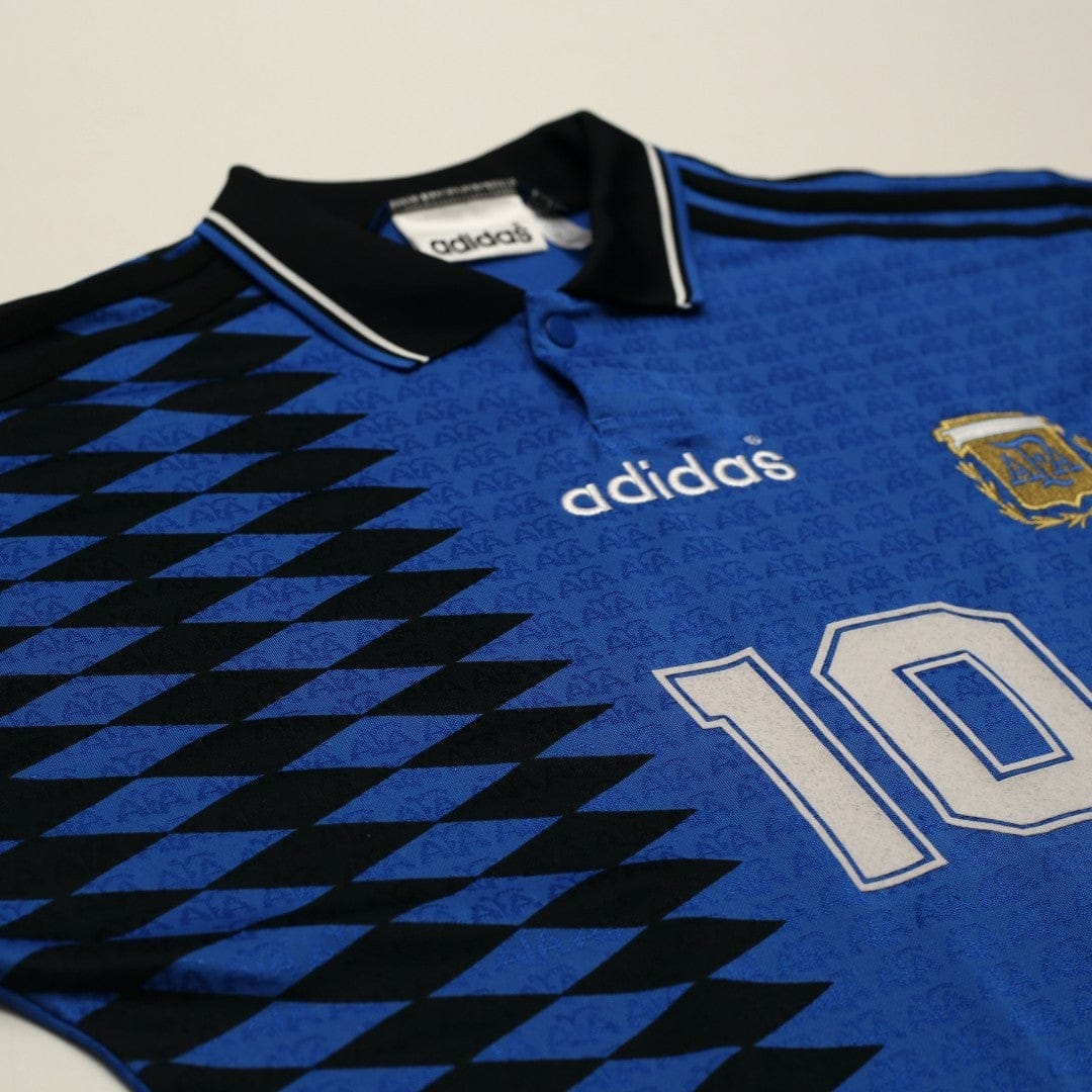 1994 Maradona #10 Argentina Retro adidas Originals Away Football Shirt (S/M)