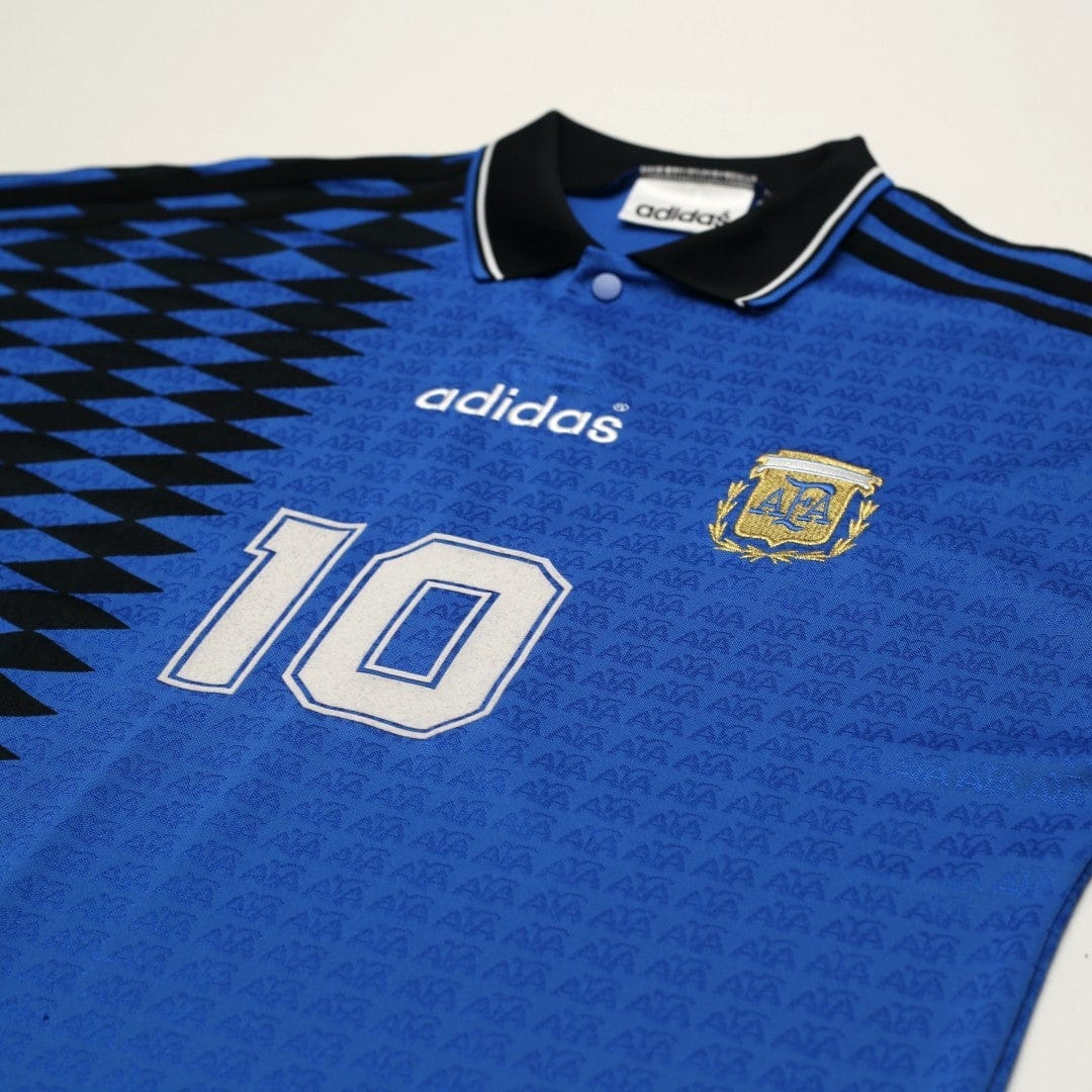 1994 Maradona #10 Argentina Retro adidas Originals Away Football Shirt (S/M)