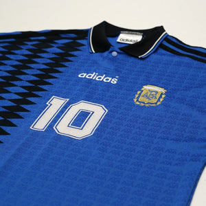 1994 Maradona #10 Argentina Retro adidas Originals Away Football Shirt (S/M)
