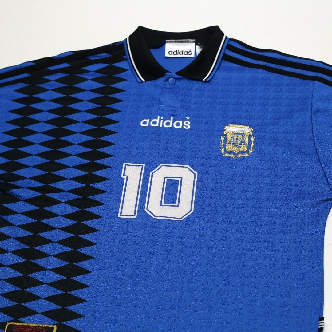 1994 Maradona #10 Argentina Retro adidas Originals Away Football Shirt (S/M)