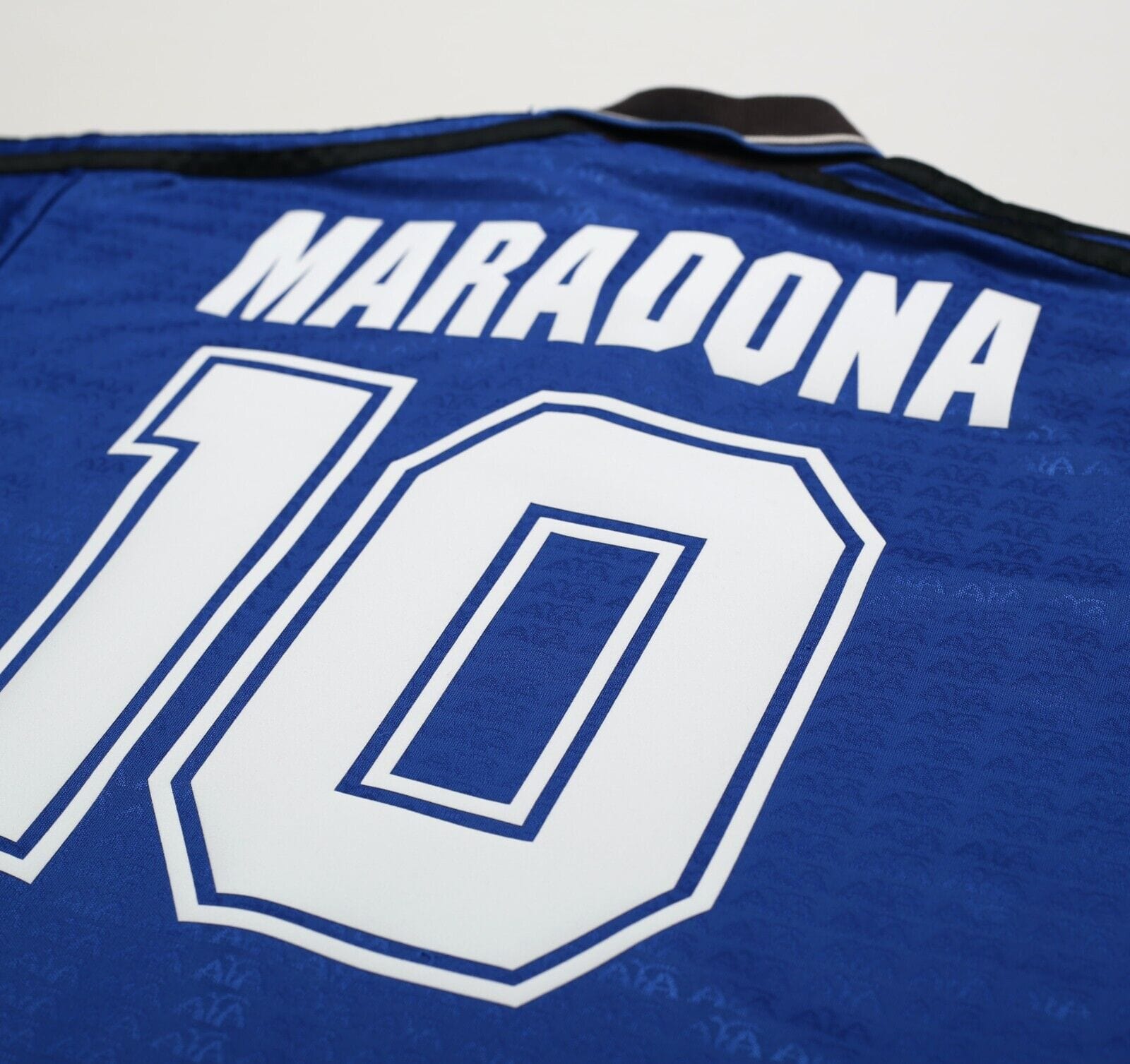 1994 MARADONA #10 Argentina Vintage adidas Away Football Shirt (M) USA 94
