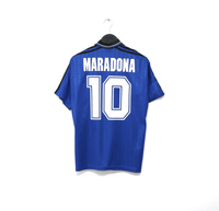 1994 MARADONA #10 Argentina Vintage adidas Away Football Shirt (M) USA 94