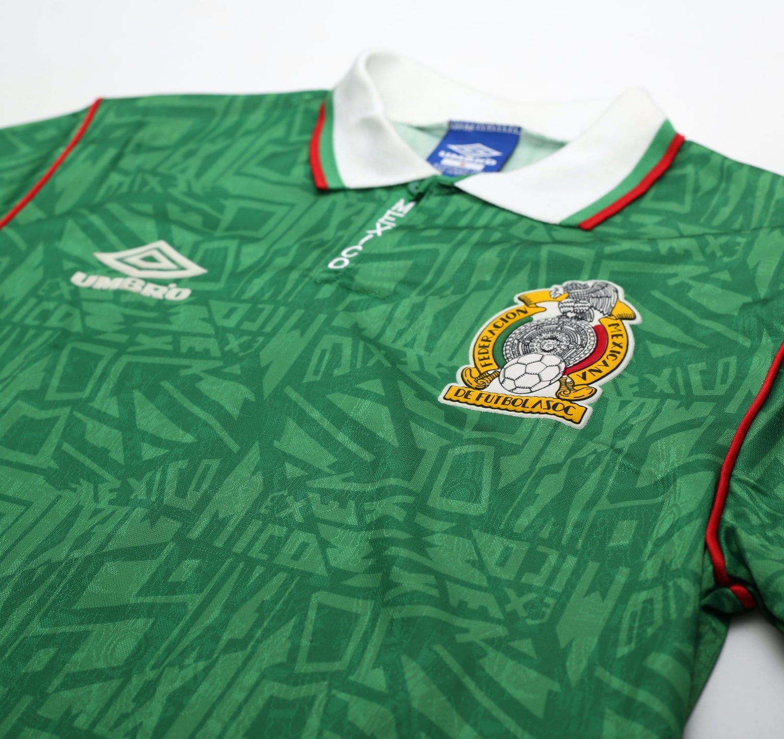 1994 MEXICO Vintage Umbro Home Football Shirt (S) World Cup 1994