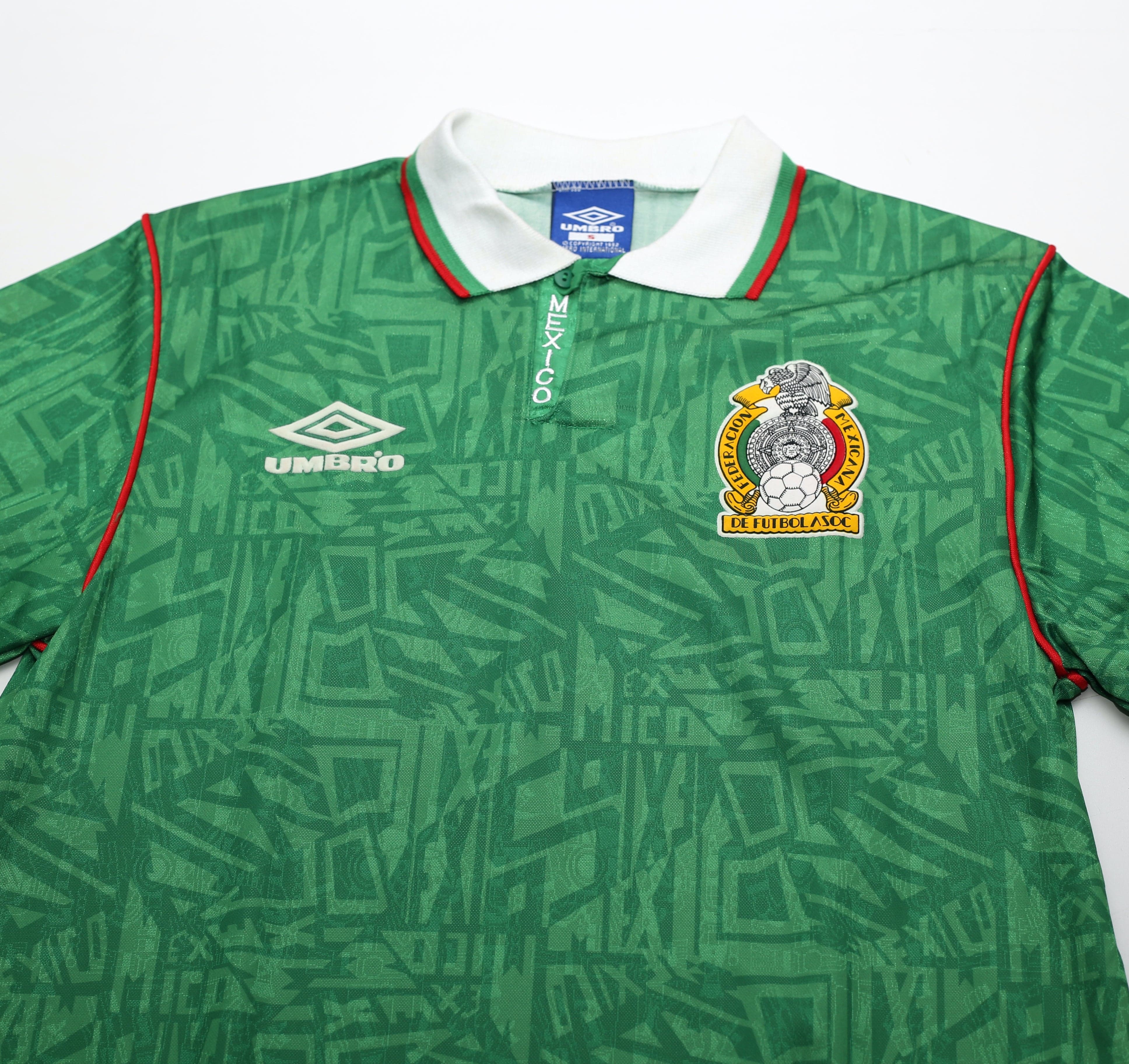 1994 MEXICO Vintage Umbro Home Football Shirt (S) World Cup 1994