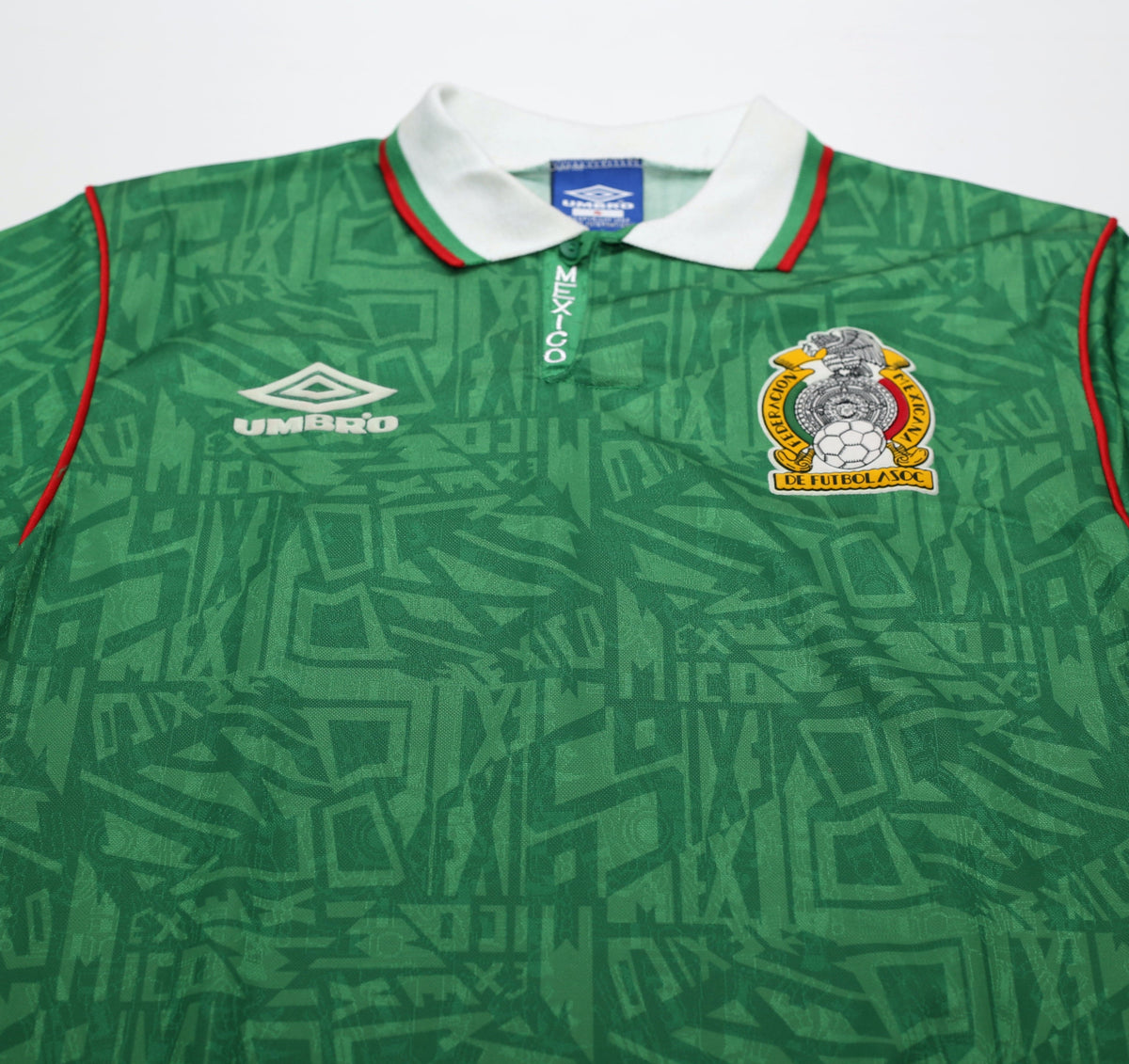 1994 MEXICO Vintage Umbro Home Football Shirt (S) World Cup 1994