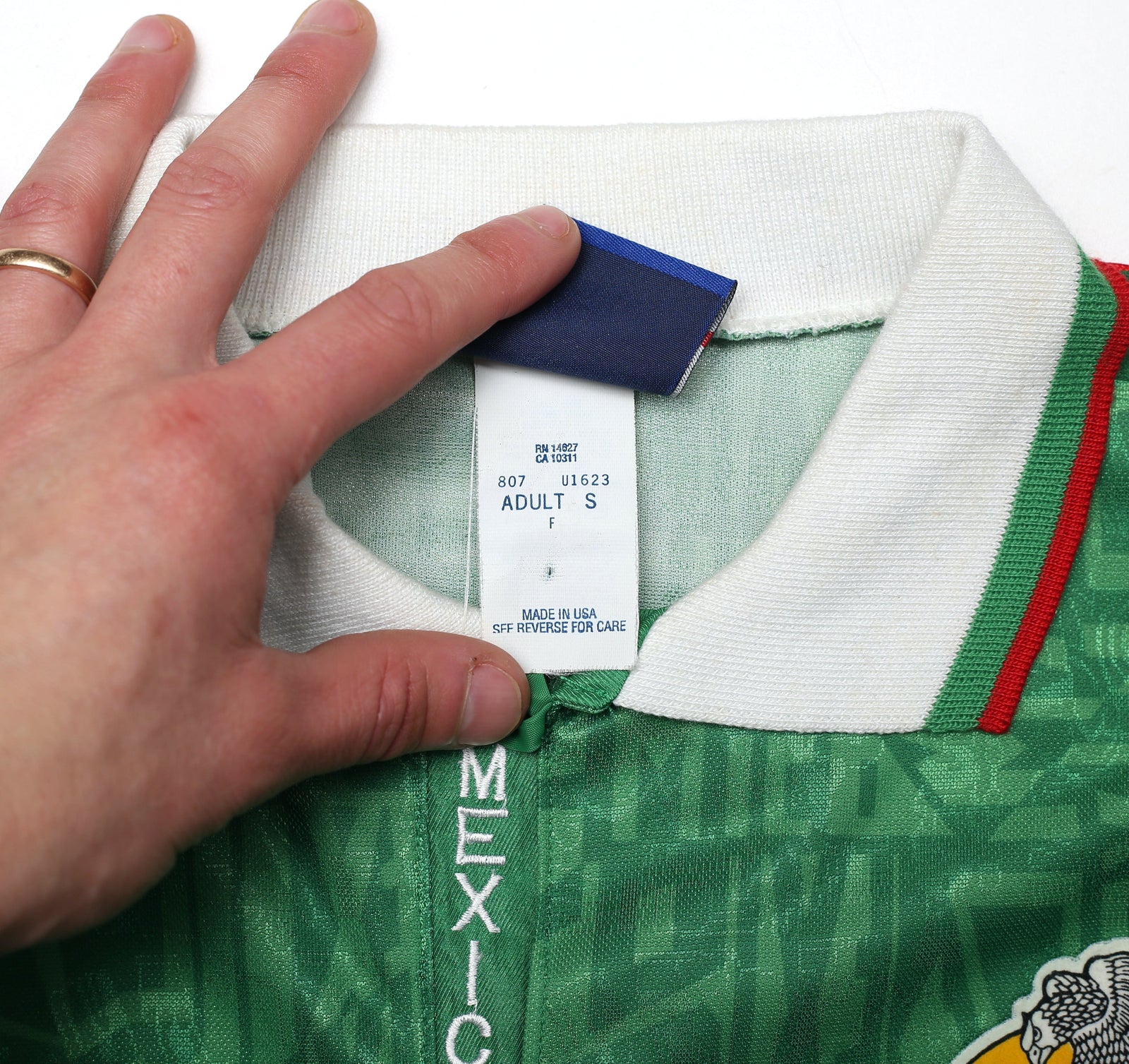 1994 MEXICO Vintage Umbro Home Football Shirt (S) World Cup 1994