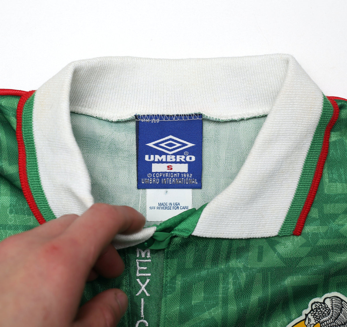 1994 MEXICO Vintage Umbro Home Football Shirt (S) World Cup 1994