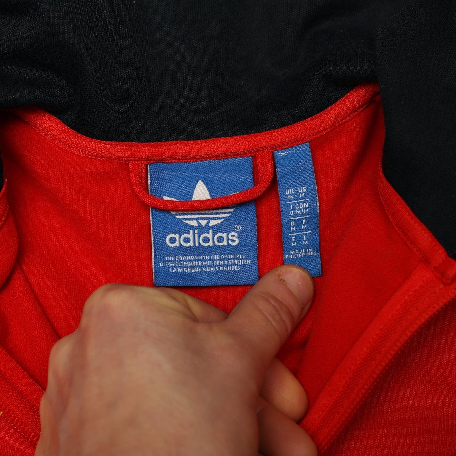1994 Spain Retro adidas Originals Football Track Top Firebird Jacket (M)