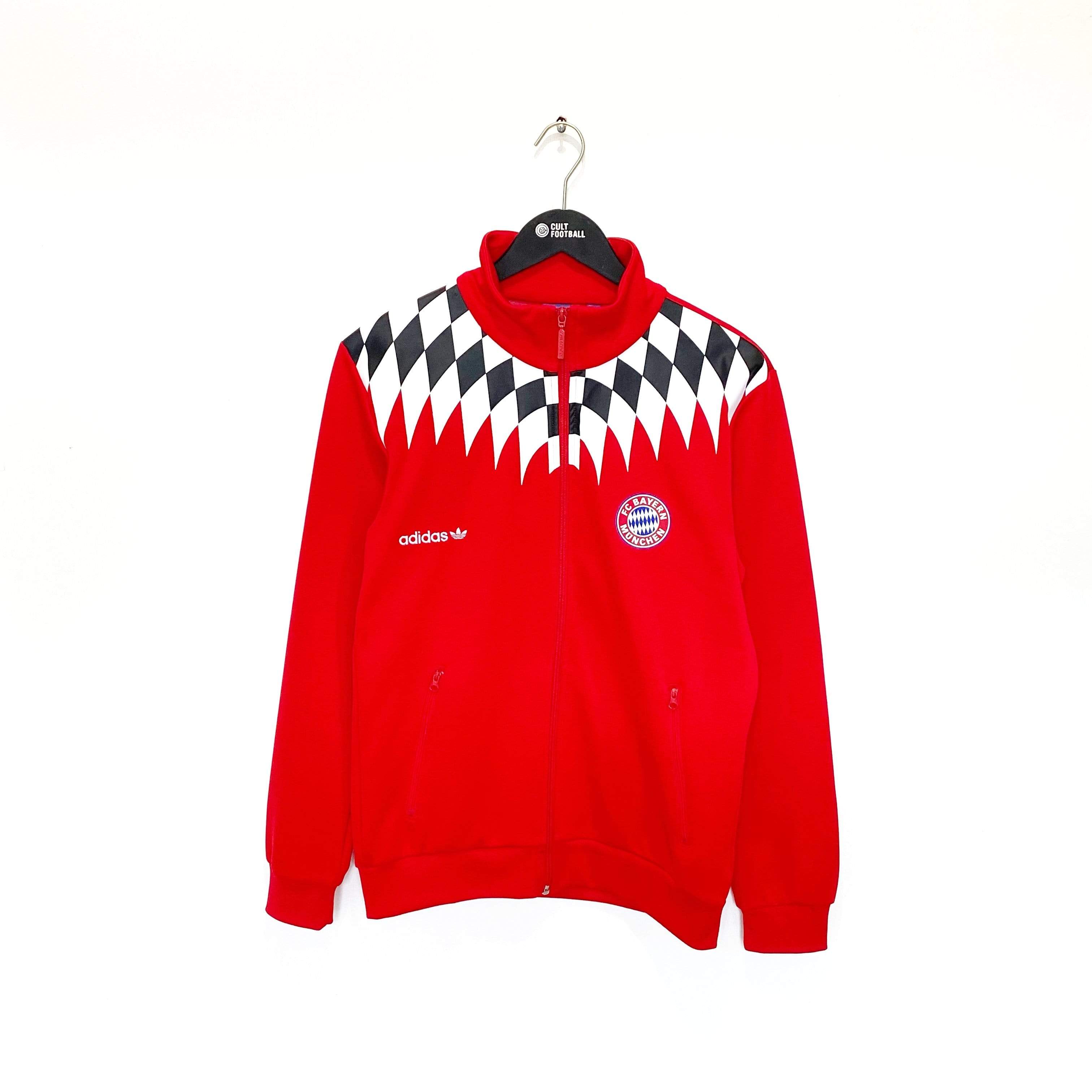 1994 Style BAYERN MUNICH adidas Originals Retro Football Jacket Track Top (S)