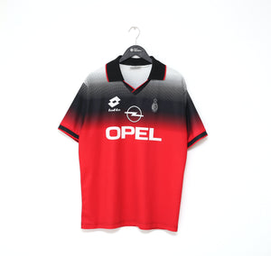 1995/96 AC Milan Vintage Lotto Training Football Shirt Jersey (L) Maldini Era