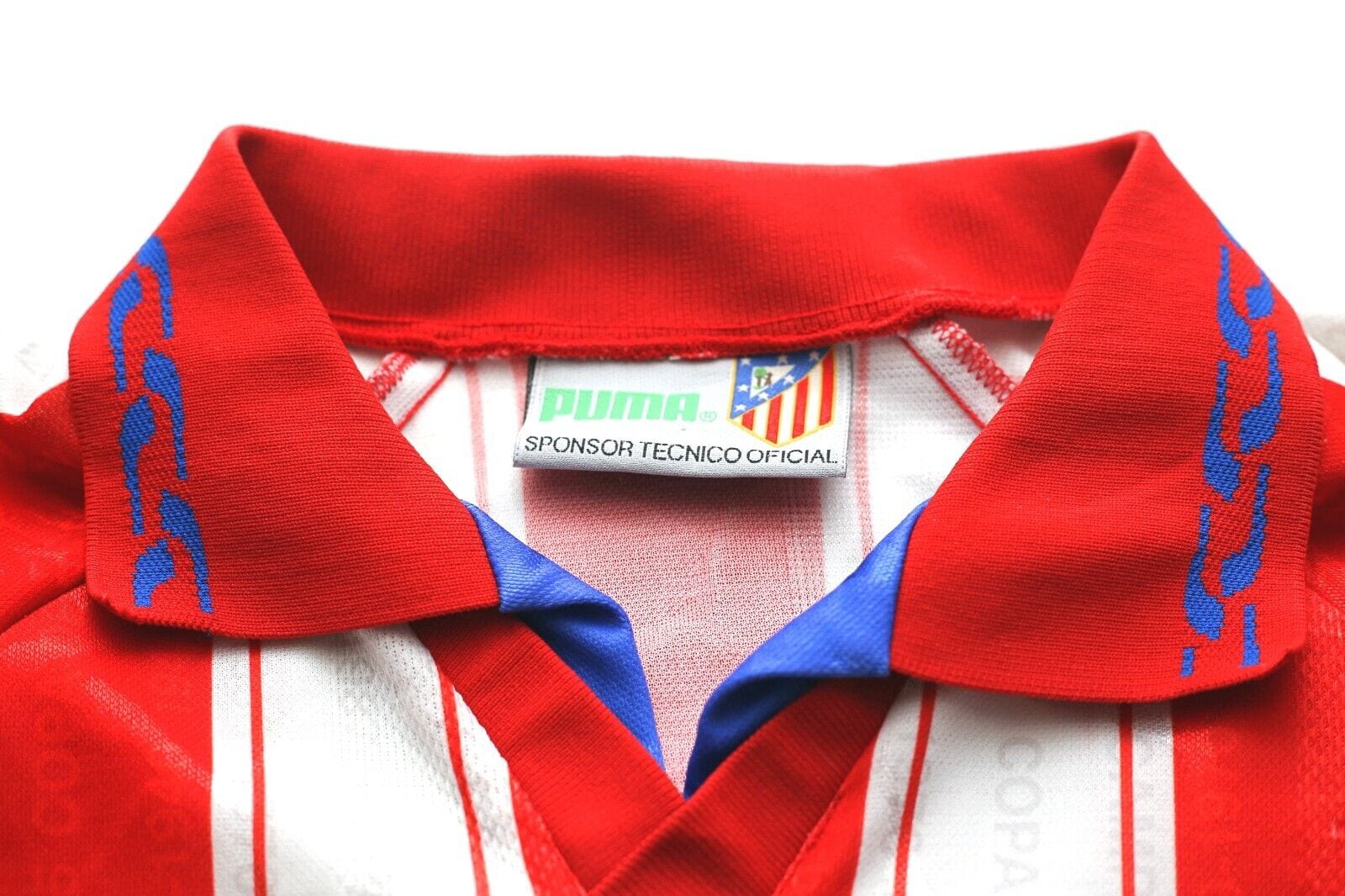 1995/96 ATLETICO MADRID Vintage PUMA Home Football Shirt Jersey (XL)