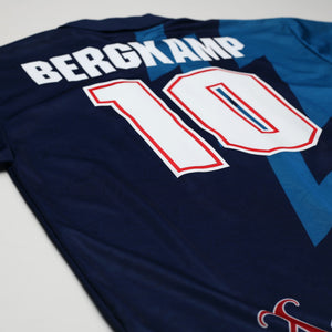 1995/96 Bergkamp #10 Arsenal Vintage Nike Away Football Shirt (XL)