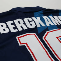 1995/96 Bergkamp #10 Arsenal Vintage Nike Away Football Shirt (XL)