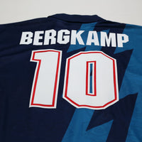 1995/96 Bergkamp #10 Arsenal Vintage Nike Away Football Shirt (XL)