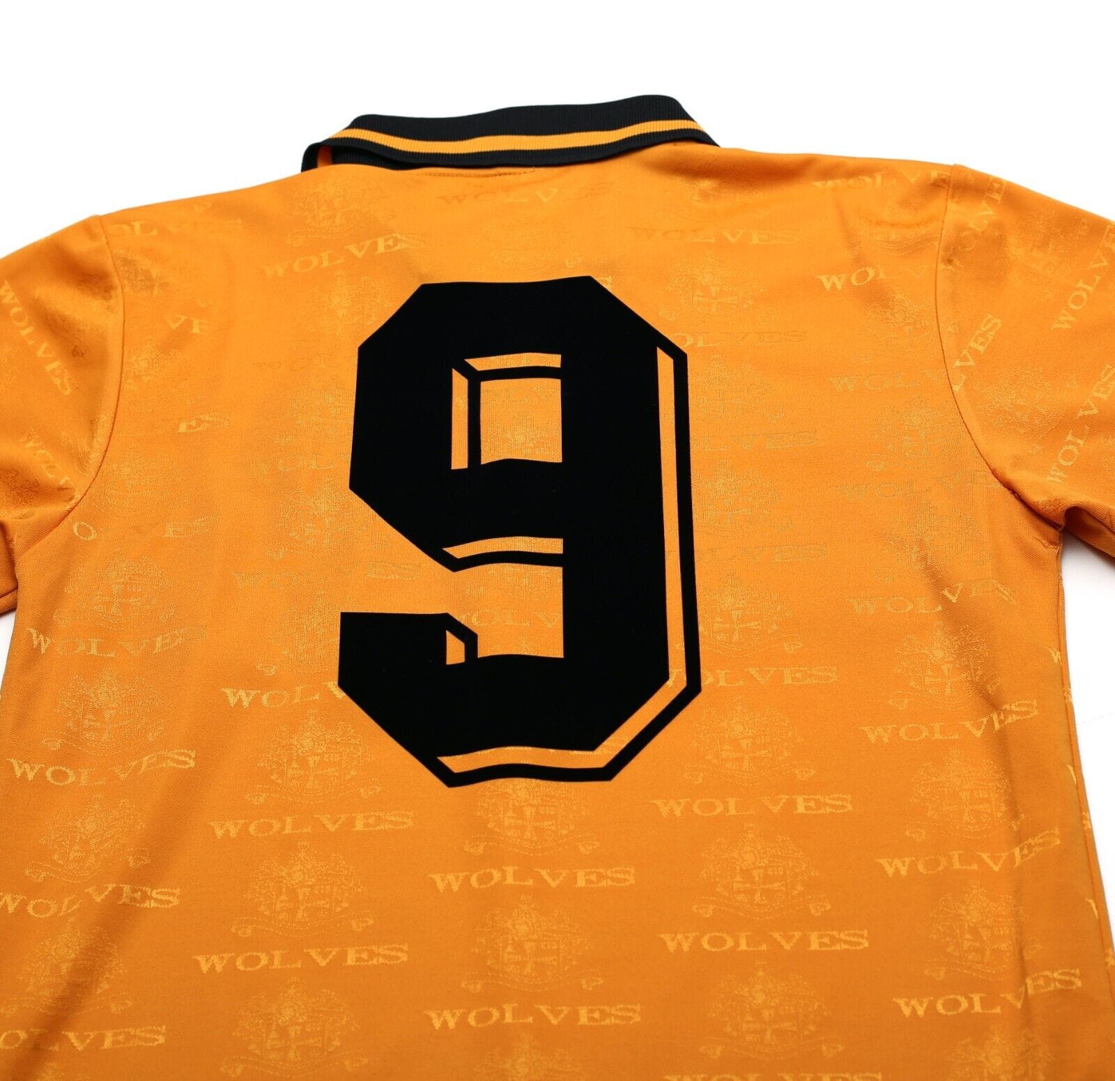 1995/96 BULL #9 Wolverhampton Wanderers Vintage Nutmeg Home Football S ...