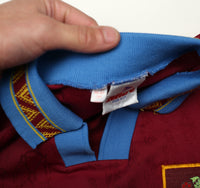 1995/96 BURNLEY FC Vintage Mitre Home Football Shirt Jersey (S) 34/36
