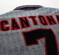 1995/96 CANTONA #7 Manchester United Vintage Umbro Away Football Shirt (M)