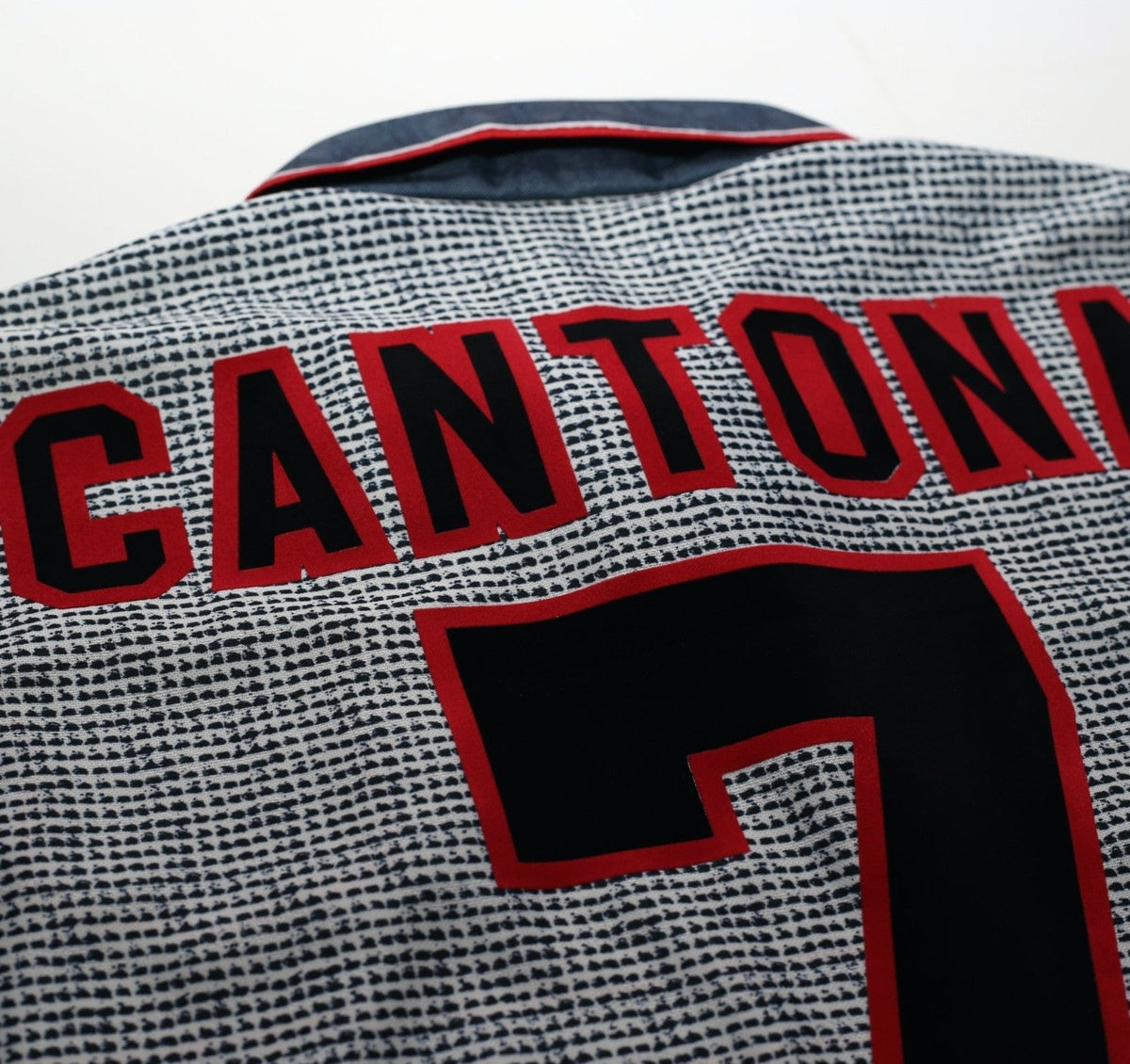 1995/96 CANTONA #7 Manchester United Vintage Umbro Away Football Shirt (M)