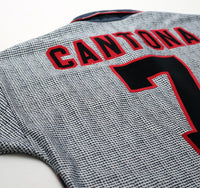 1995/96 CANTONA #7 Manchester United Vintage Umbro Away Football Shirt (M)