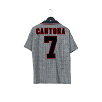 1995/96 Cantona #7 Manchester United Vintage Umbro Away Football Shirt (M)