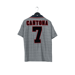 1995/96 Cantona #7 Manchester United Vintage Umbro Away Football Shirt (M)