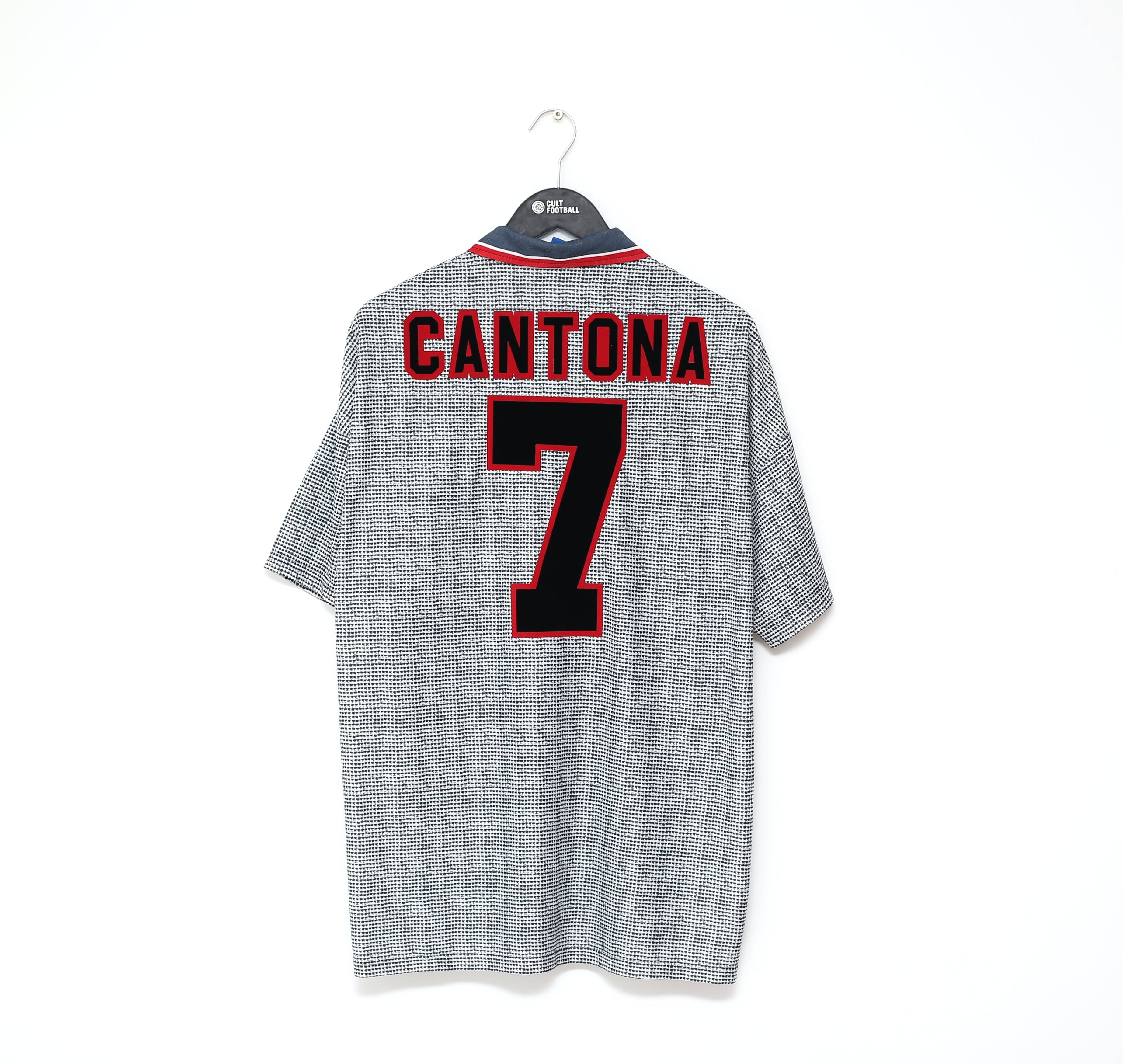 1995/96 CANTONA #7 (XL) Manchester United Vintage Umbro Away