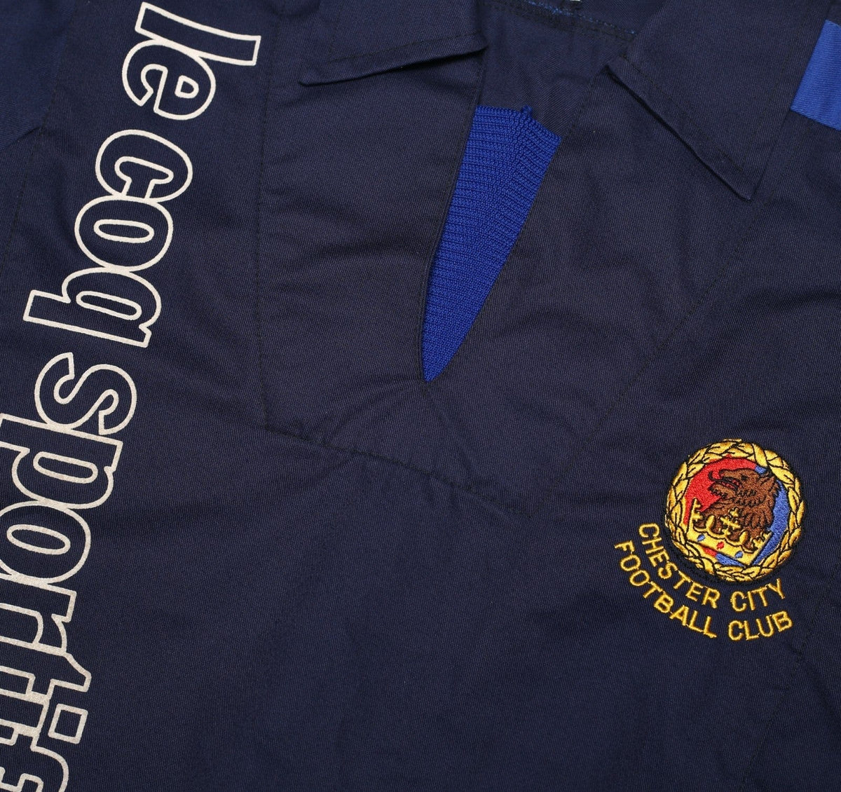 1995/96 CHESTER CITY Vintage le coq sportif Football Training Drill Top (S/M)