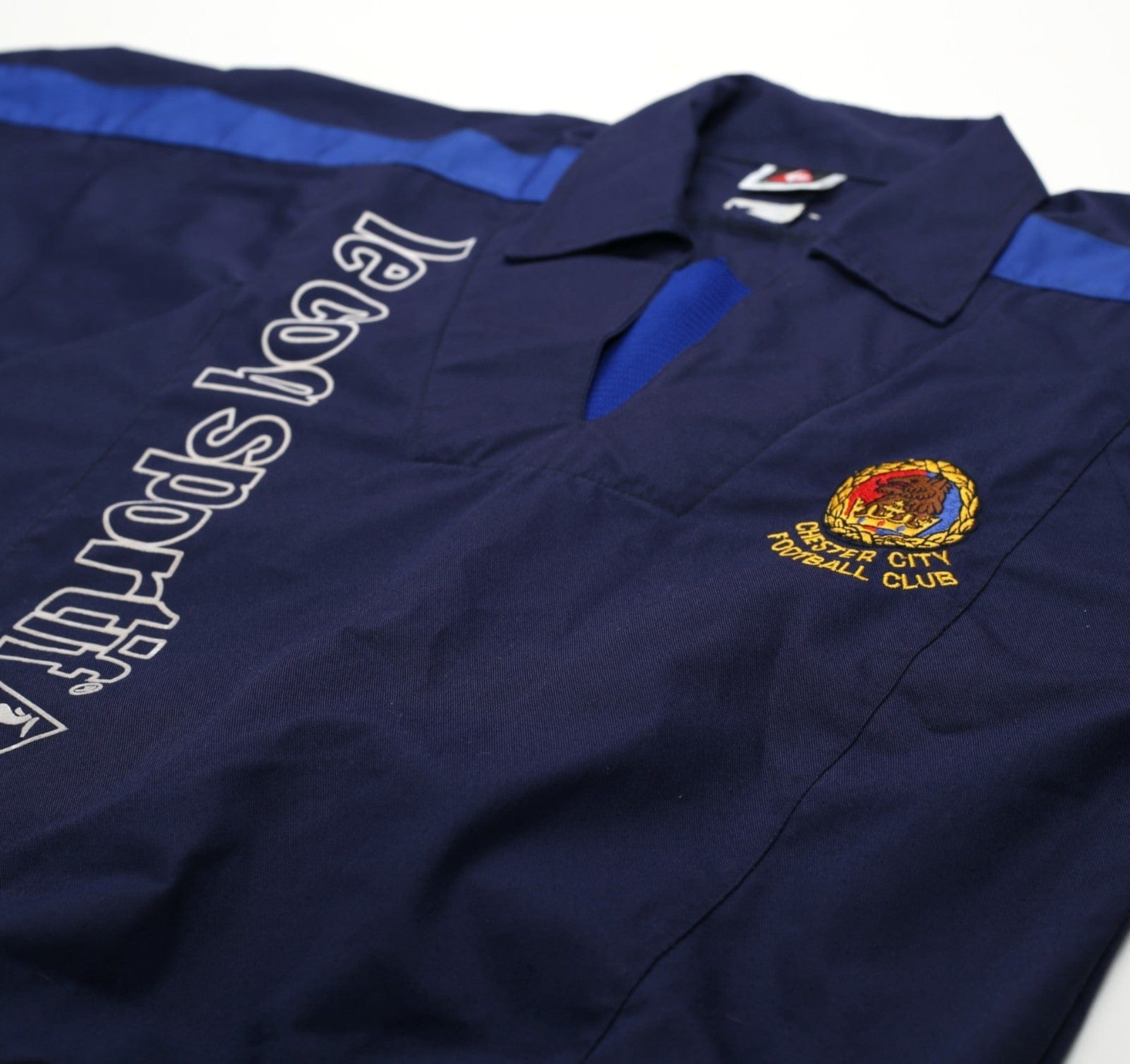 1995/96 CHESTER CITY Vintage le coq sportif Football Training Drill Top (S/M)