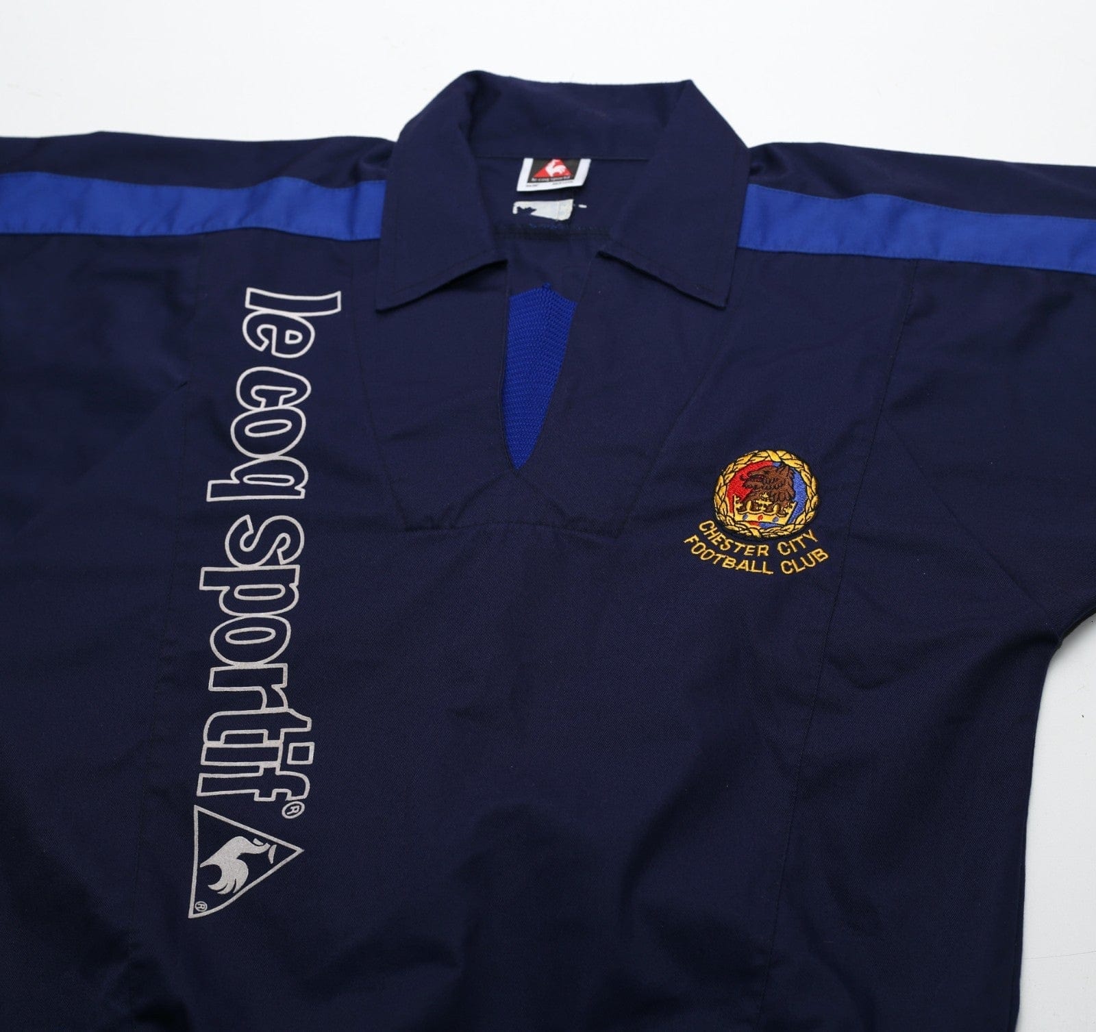 1995/96 CHESTER CITY Vintage le coq sportif Football Training Drill Top (S/M)