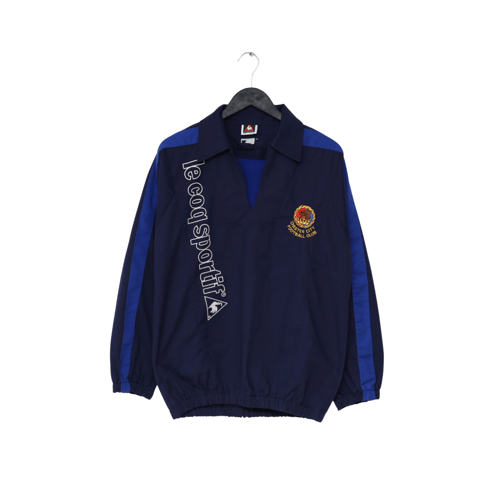 1995/96 CHESTER CITY Vintage le coq sportif Football Training Drill Top (S/M)