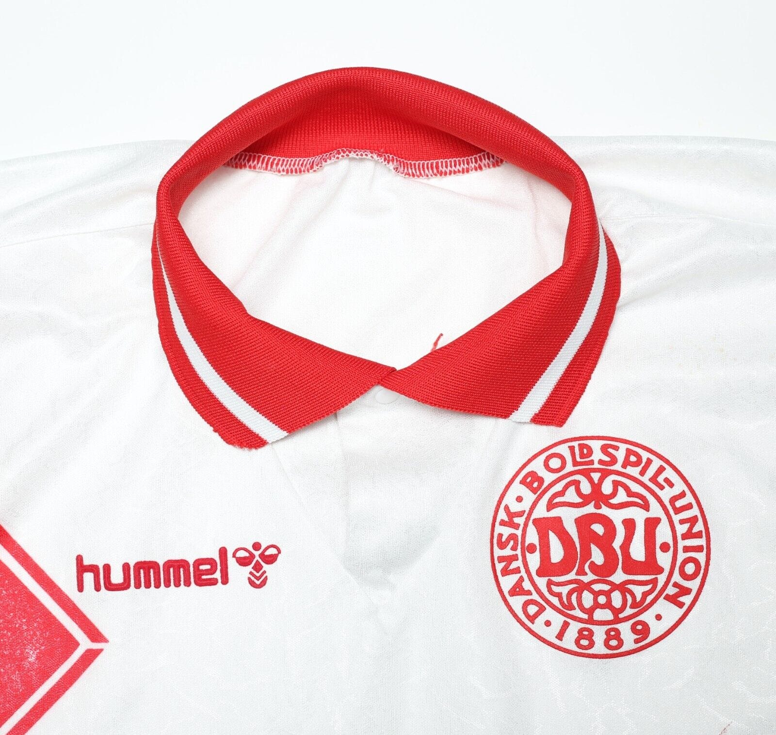 1995/96 DENMARK Vintage Hummel Away Football Shirt Jersey (L)