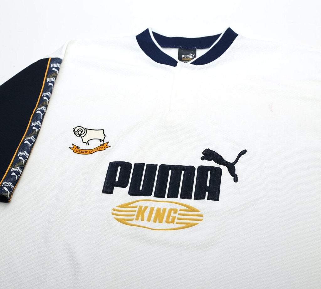 1995/96 DERBY COUNTY Vintage PUMA KING Football Training Shirt (L/XL)