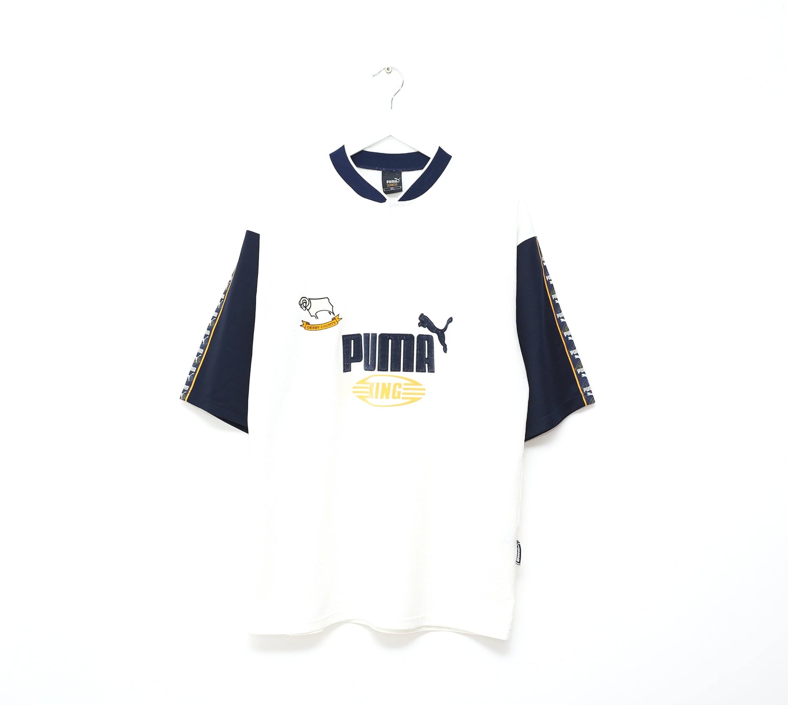 1995/96 DERBY COUNTY Vintage PUMA KING Football Training Shirt (L/XL)