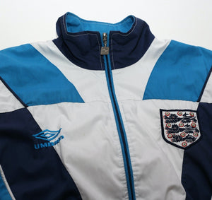 1995/96 ENGLAND Vintage Umbro Football Track Top (S/M) Euro 96