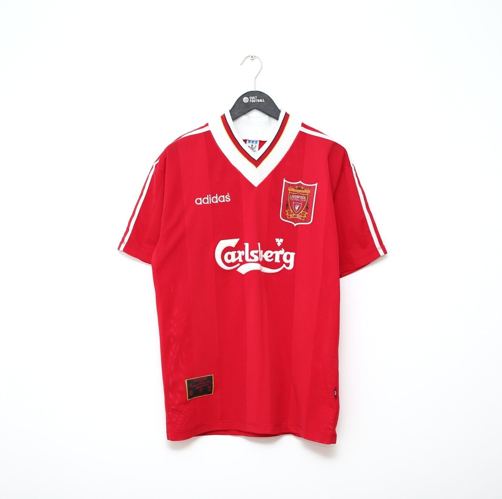 1995/96 FOWLER #23 Liverpool Vintage adidas Home Football Shirt Jersey (L)