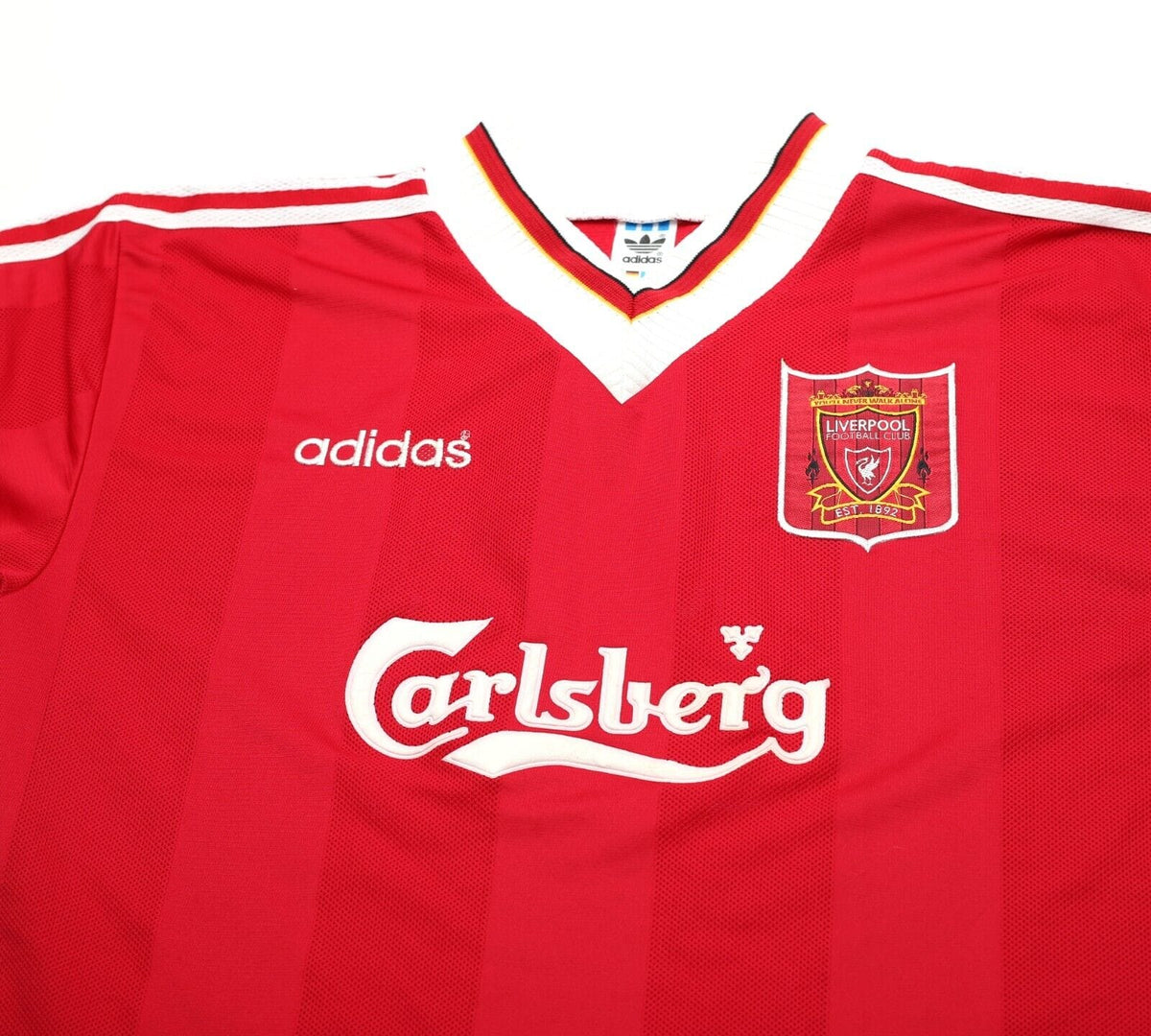 1995/96 FOWLER #23 Liverpool Vintage adidas Home Football Shirt Jersey (L/XL)