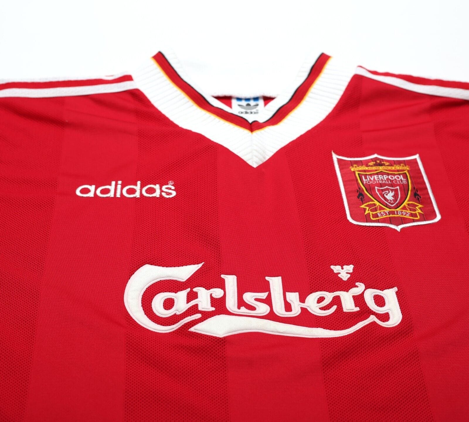 1995/96 FOWLER #23 Liverpool Vintage adidas Home Football Shirt Jersey (L/XL)