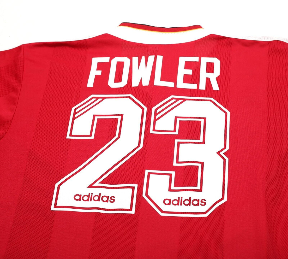 1995/96 FOWLER #23 Liverpool Vintage adidas Home Football Shirt Jersey (L/XL)