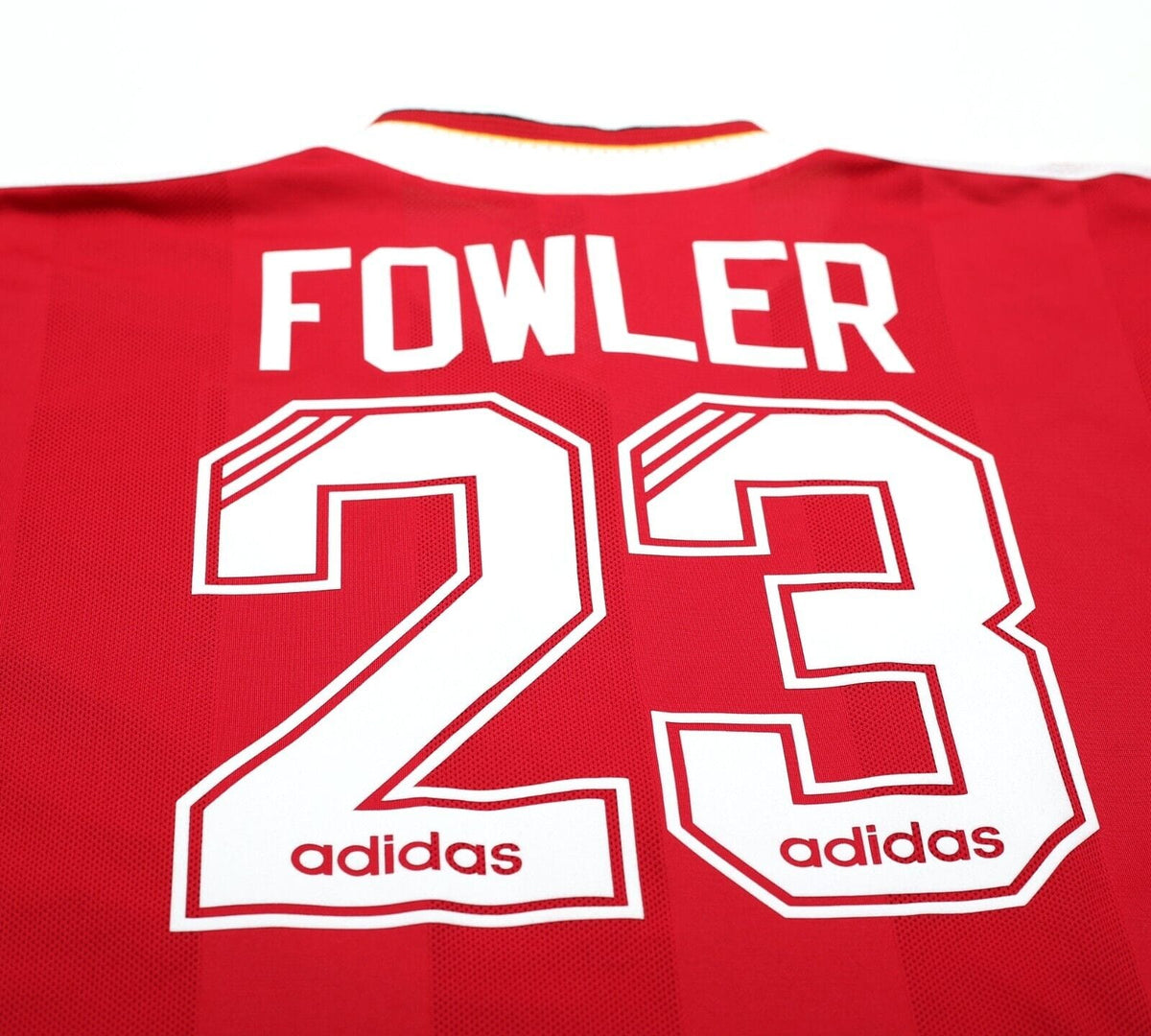 1995/96 FOWLER #23 Liverpool Vintage adidas Home Football Shirt Jersey (L/XL)