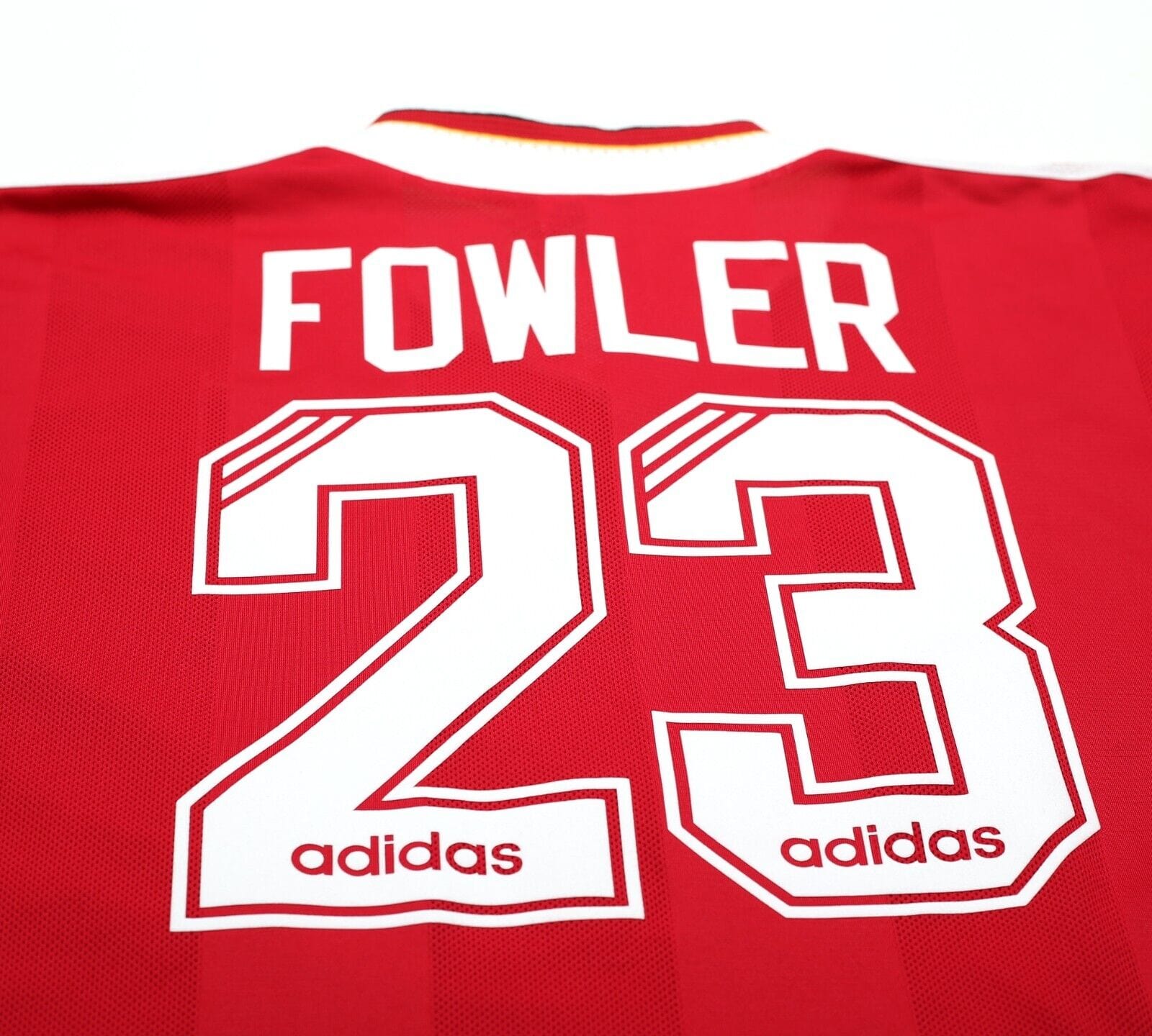 1995/96 FOWLER #23 Liverpool Vintage adidas Home Football Shirt Jersey (L/XL)