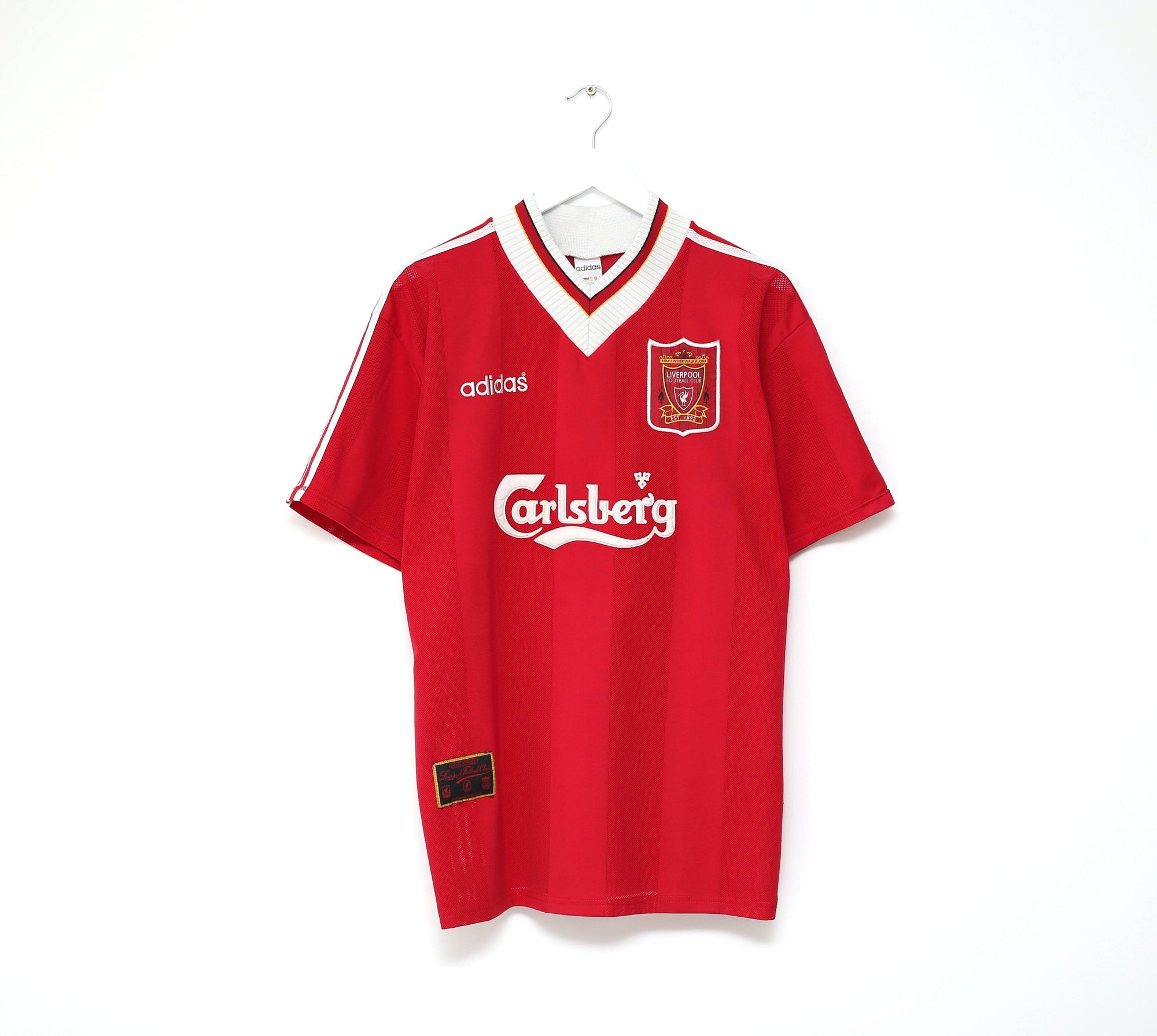 1995/96 FOWLER #23 Liverpool Vintage adidas Home Football Shirt Jersey (L/XL)