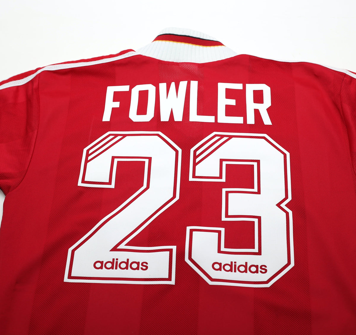 1995/96 FOWLER #23 Liverpool Vintage adidas Home Football Shirt Jersey (M)