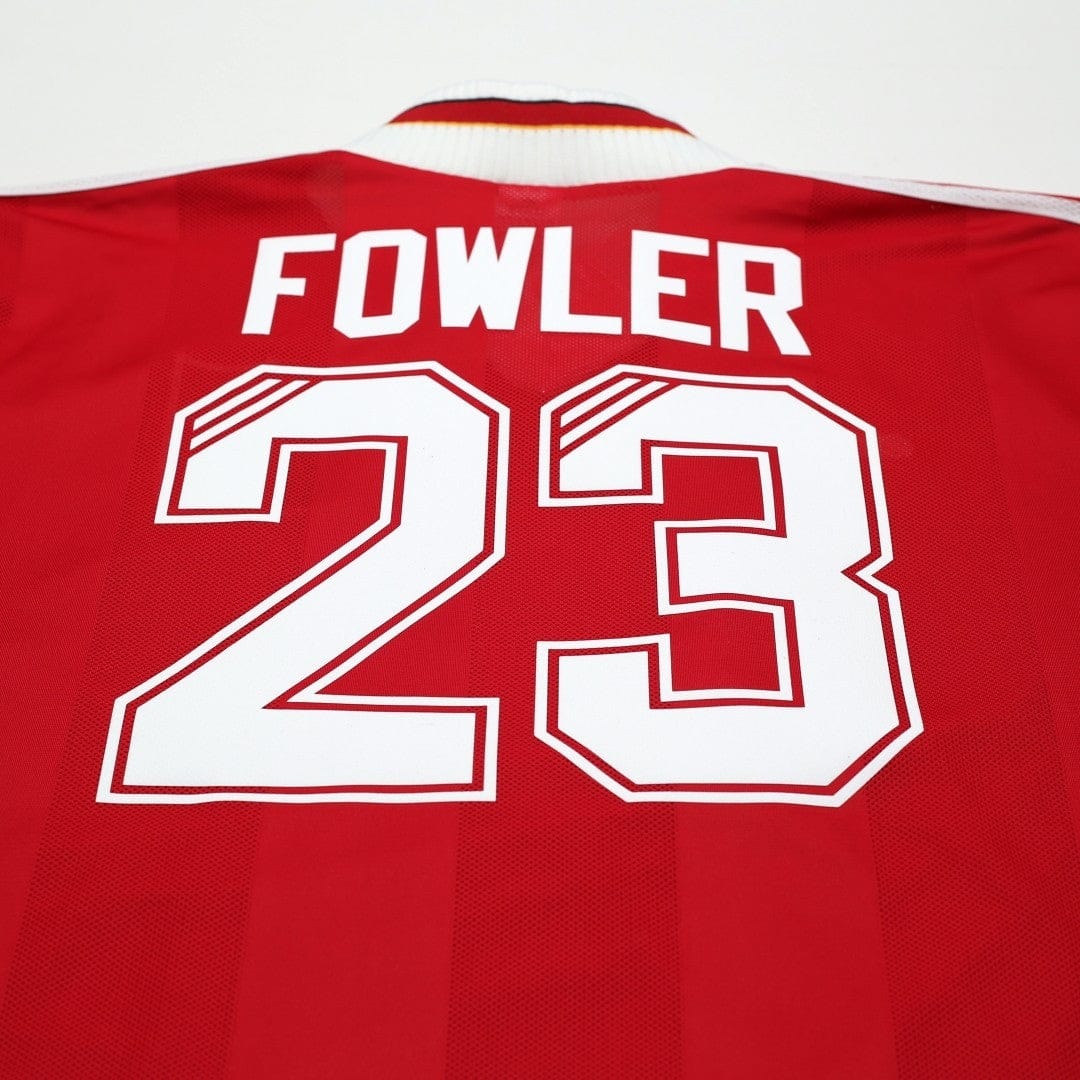 1995/96 Fowler #23 Liverpool Vintage adidas Home Football Shirt (XL)