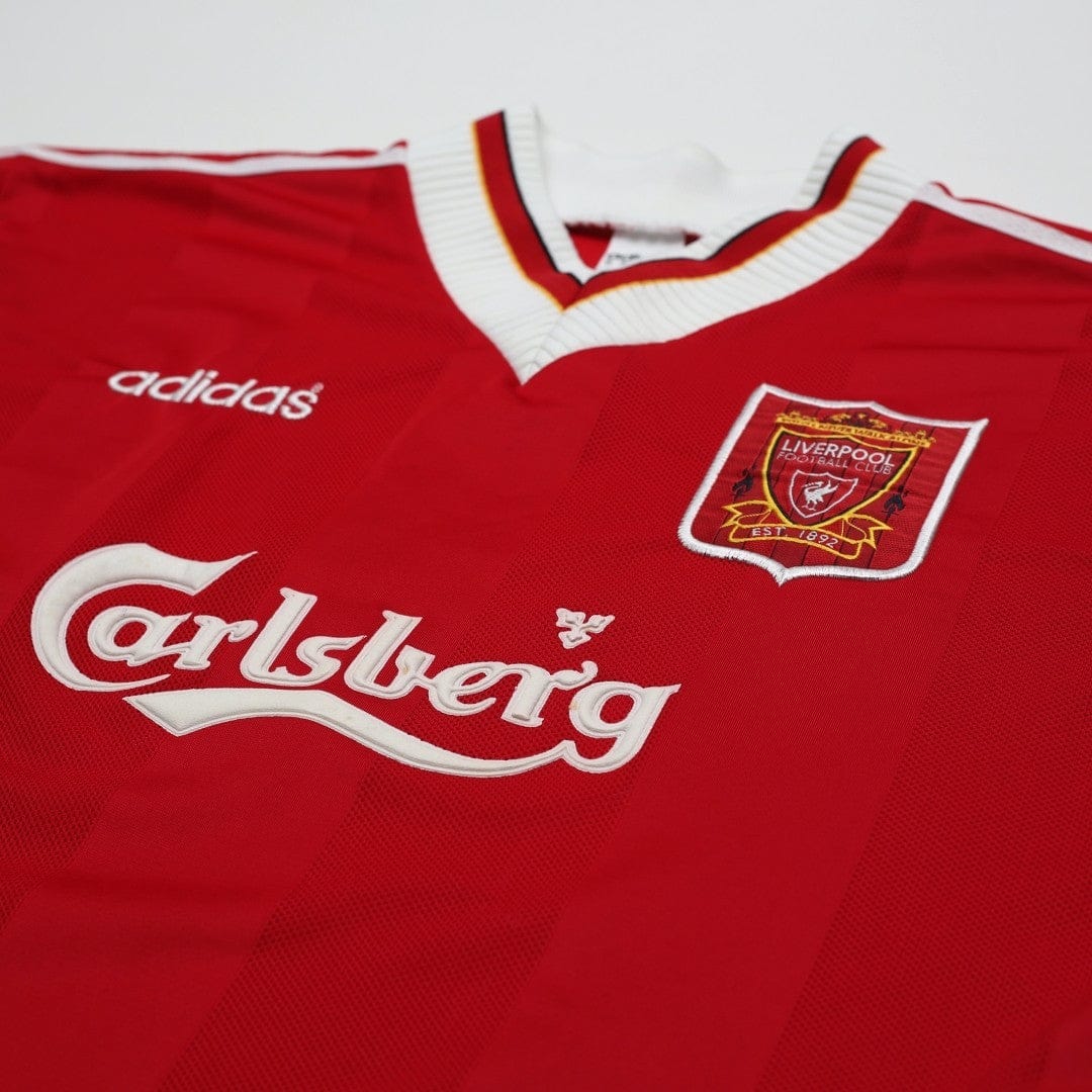 1995/96 Fowler #23 Liverpool Vintage adidas Home Football Shirt (XL)