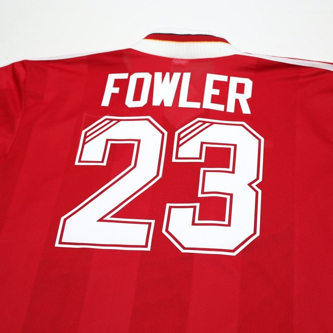 1995/96 Fowler #23 Liverpool Vintage adidas Home Football Shirt (XL)